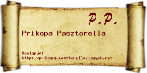 Prikopa Pasztorella névjegykártya